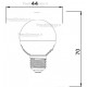 Lampadina a led goccia 4 Watt E27 Sice Aster