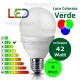Lampadina a led goccia 4 Watt E27 Verde