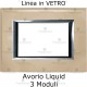 placca in vetro avorio beige
