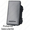 Pulsante basculante grigio compatibile con serie Bticino Axolute