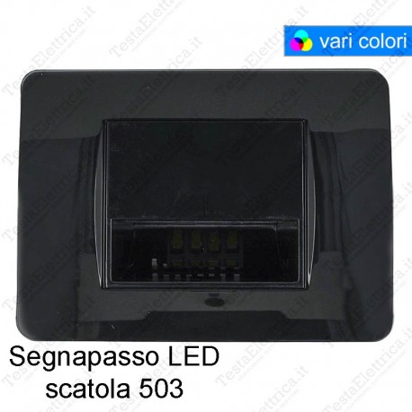 Segnapassi LED cornice nera compatibile 503 matix