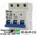 Interruttore Magnetotermico 3M 10A 380V Sandasdon
