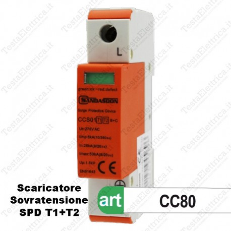 Scaricatore di sovratensione classe 1 2