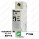 Indicatore LED Bianco di presenza di tensione di rete