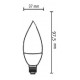 Lampadina a led oliva 4 Watt E14 DGK