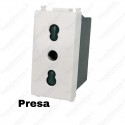 Presa Bipasso compatibile con serie Vimar Plana