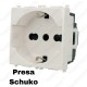 Presa schuko compatibile vimar plana