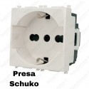 Presa Schuko compatibile con serie Vimar Plana