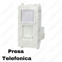 Presa Telefonica compatibile con serie Vimar Plana