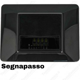 Segnapassi LED cornice nera compatibile 503 plana