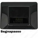 Segnapassi LED cornice Nera design Plana