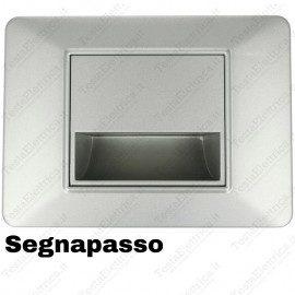 Segnapassi LED cornice grigia compatibile 503 plana