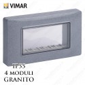 Calotta 4 posti IP55 granito Vimar Plana Arkè Eikon