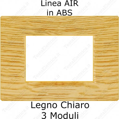 bticino axolute air compatibile placca legno chiaro