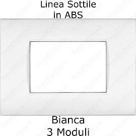 placca bianca compatibile bticino living light AIR