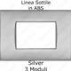 placca compatibile bticino living light AIR silver