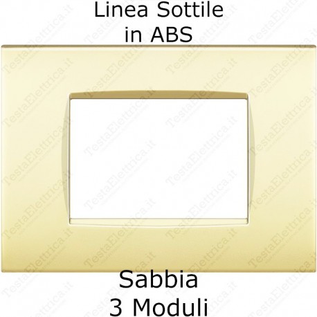 placca compatibile bticino living light AIR sabbia