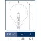 Lampada alogena Halo Globe 70W E27 126 mm Wiva