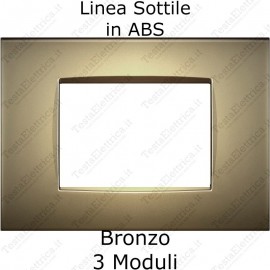 placca compatibile bticino living light AIR Bronzo