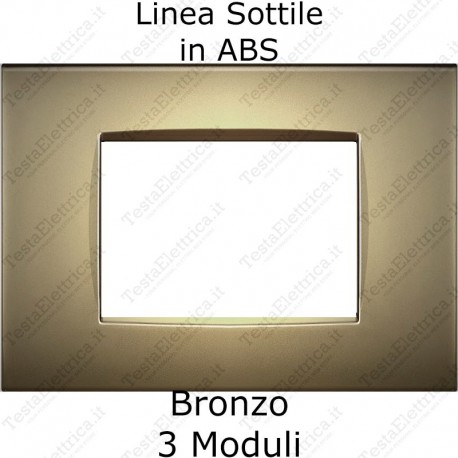 placca compatibile bticino living light AIR Bronzo