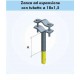 Zanca A 10 cm per fissaggio pali antenna a muro zel0003