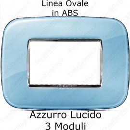 Placca Azzurra per serie Bticino Living Light