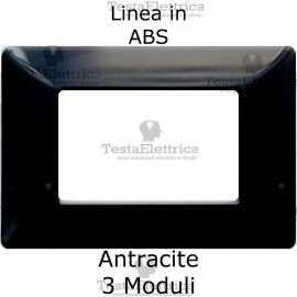 Placca in ABS Antracite compatibile con serie Bticino Matix