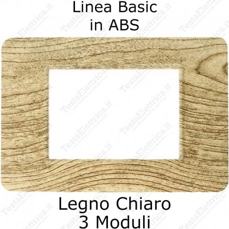 placca Legno Chiaro compatibile vimar plana