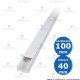 Canalina bianca 100x40 2 metri