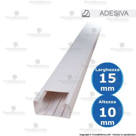 Canalina adesiva 15x10 2 metri 