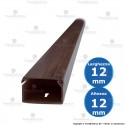 Canalina Legno Scuro 12x12 2 metri