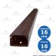 Canalina per cavi elettrici effetto legno 16x16