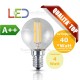 Lampadina a Wireled  pallina 4 Watt E14 trasparente Fsl