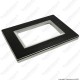 placca compatibile in metallo vimar plana nera - profilo