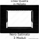 placca compatibile in metallo vimar plana nera