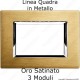 placca compatibile vimar plana oro