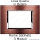 placca compatibile vimar plana colore Rame Satinato