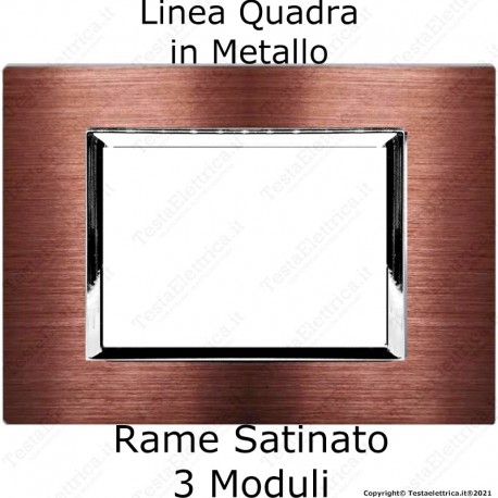 placca compatibile vimar plana colore Rame Satinato