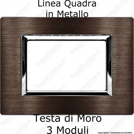 placca compatibile vimar plana colore Testa di Moro
