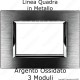 placca in metallo vimar plana compatibile