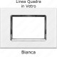 placca vetro compatibile vimar plana colore bianco