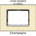 Placca Champagne 3,4 e 7 moduli in VETRO compatibile con serie Vimar Plana