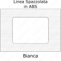 Placca Bianca 3,4 e 7 moduli in ABS compatibile con serie Vimar Plana
