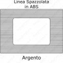 Placca Argento 3,4 e 7 moduli in ABS compatibile con serie Vimar Plana