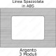 placca argento compatibile matix tot electric