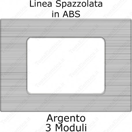 placca argento compatibile matix tot electric