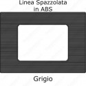 Placca Grigia 3,4 e 7 moduli in ABS compatibile con serie Vimar Plana