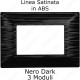 placca nera satinata compatibile matix ettroit