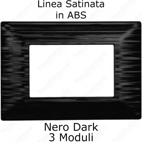 placca nera satinata compatibile matix ettroit