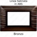 Placca Bronzo 3,4 e 6 moduli in ABS compatibile con serie Bticino Matix